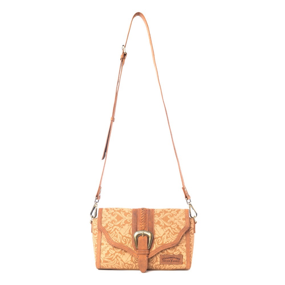 YELLOWSTONE MAVERICK SKY CROSSBODY WITH BUCKLE AMBER - Picture 3 of 6
